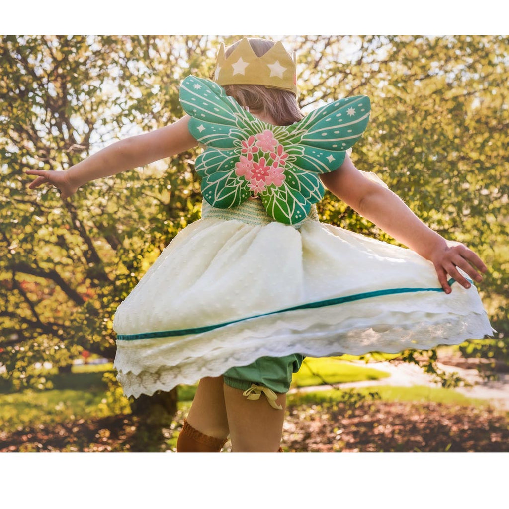 Flower Fairy Wings, Wand + Skirt Gift Set