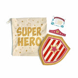 Pink & Gold Superhero Shield Tiara Gift Set