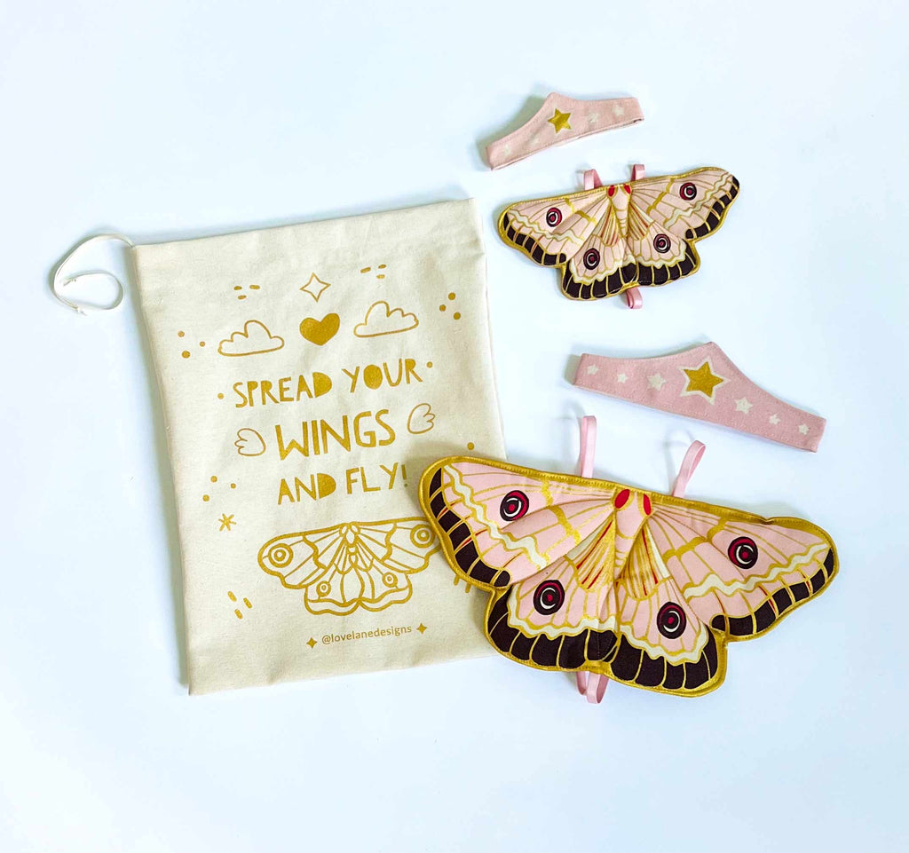 Doll & Child Matching Butterfly Wings & Tiara Set