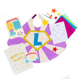 Create a Cape costume kit set, includes felt shapes and initial, choose color,  for dress up, playwear by lovelane designs