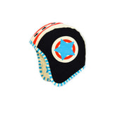 Tiger black moto hat, helmet costume, for dress up, playwear by lovelane designs