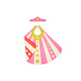 pink child superhero cape tiara lovelane designs 