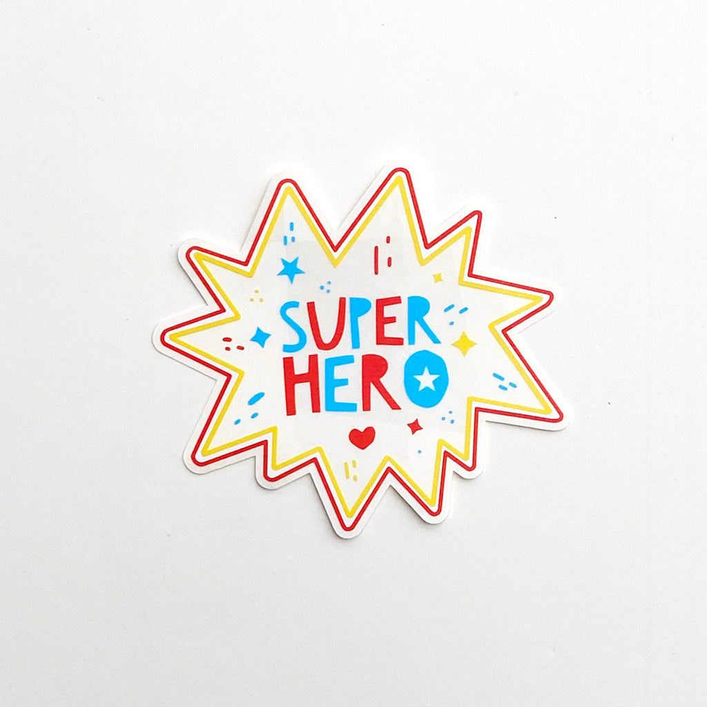 Rainbow Maker, Sun Catcher SUPER HERO single sticker